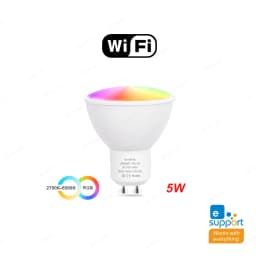 Ewelink GU10 Zigbee LED Bulbs WiFi Smart LED Lamp RGB CW WW Ewelink App Control Led Light Bulb Works With Alexa Google Yandex
