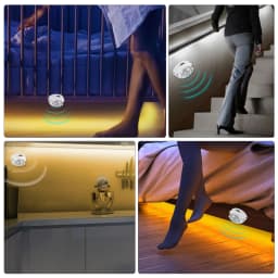 1M-5M PIR Motion Sensor LED Strip Lights IP65 Waterproof DC 12V Light Strip For Stairs Wardrobe Closet Kitchen Smart On/Off Lamp
