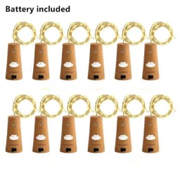 3/5/10/20pcs Battery Powered Cork Bottle Light 2m 20LED Light Bar Light Birthday Party Wine Bottle Stopper Light With Battery