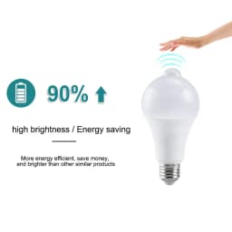 PIR Motion Sensor Light Bulbs E27 12W 15W 18W 20W LED Lamp Auto Smart Infrared B22 LED Bulb Energy Saving Lamp Porch Light