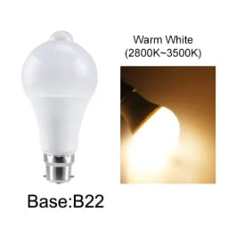 PIR Motion Sensor Light Bulbs E27 12W 15W 18W 20W LED Lamp Auto Smart Infrared B22 LED Bulb Energy Saving Lamp Porch Light