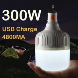Outdoor LED Bulb USB Rechargeable Mobile Lamp Super Bright Portable Tent Market Hook Up Night Lights Camping Emergency Lights