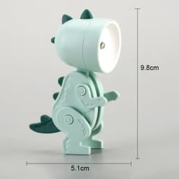 Mini Dinosaur Night Light Battery Magnetic Folding Nights Lamp Bedroom Bedside Table Ornaments Children's Toys LED Night Lights
