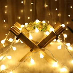 USB/Battery Powered LED Ball Wreath String Light Fairy Outdoor Light Birthday Wedding Home Festival Party Camping Light Decorati