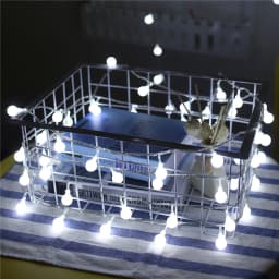 USB/Battery Powered LED Ball Wreath String Light Fairy Outdoor Light Birthday Wedding Home Festival Party Camping Light Decorati