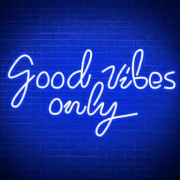Good Vibes Only Neon Sign for Wall Decor LED Light for Bedroom Powered by USB with Dimmable Switch, Neon Light Sign for Bedroom