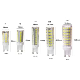 Mini G9 LED Light Bulbs 7W 9W 12W 15W 18W 220V LED Corn Light 2835SMD Cool/Warm/Neutral White Ceramic Lamp For Home Chandelier