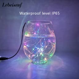 IP65 LED Copper Wire Fairy Lights DC 12V Powered Flexible String 5M 50Lamp 10M 100Lamps for Indoor Outdoor Party Festival Decor