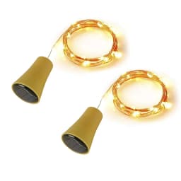 LED Solar String Garland Lights Outdoor Waterproof Copper Wire Bottle Stopper Shaped 1M Fairy Light Decor For Wedding Christmas