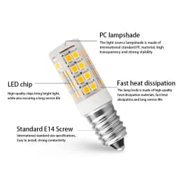 10pcs LED Lamp E14 Crystal Candle Bulb SMD2835 3W 5W 7W 9W for Chandeliers Lighting AC 220V 240V