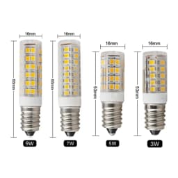 10pcs LED Lamp E14 Crystal Candle Bulb SMD2835 3W 5W 7W 9W for Chandeliers Lighting AC 220V 240V