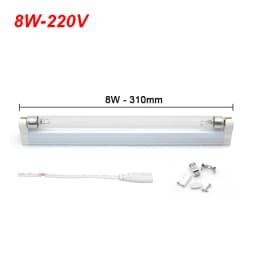 Quartz Lamp UV Sterilizer Lamp 220V 110V 6W 8W T5 Tube Ozone Germicidal Light Bactericidal Ultraviolet Lamp Disinfection Deodor