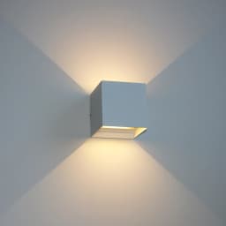 Outdoor Waterproof Wall Lamp Modern Square Aluminum Black White Gray Wall Lighting Porch Courtyard Lamp Exterior Wall Fixture