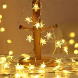 Battery Operated Star String Lights LED Fairy Light Christmas Party Wedding Home Outdoor Patio Decoration Twinkle Lamps