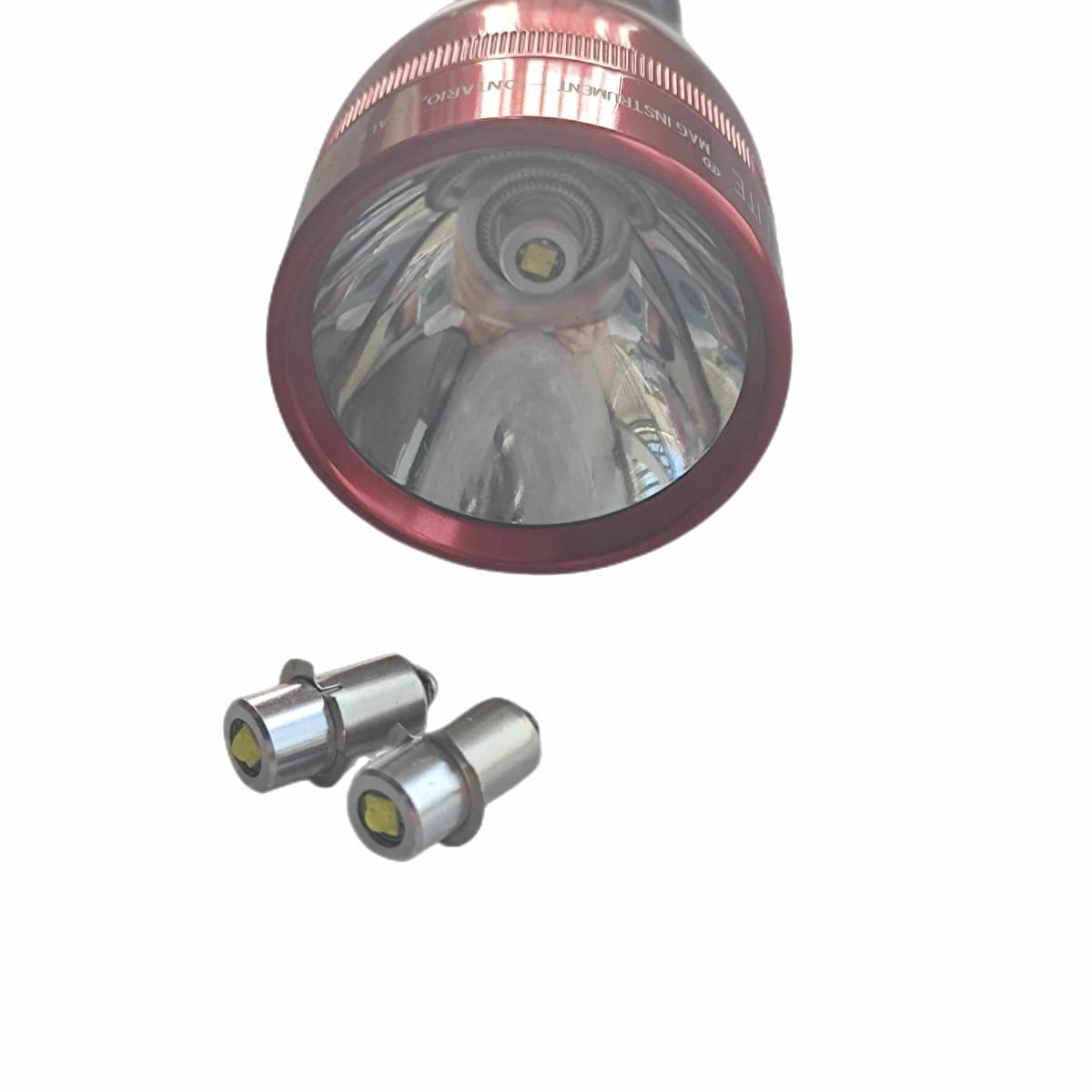 P13.5S Pr2 LED Bulb 3W Upgrade LED Flashlight Bulb Maglite LED Conversion Kit Mag Light LED Bulb 2-16 C&D Cells Maglite Torch
