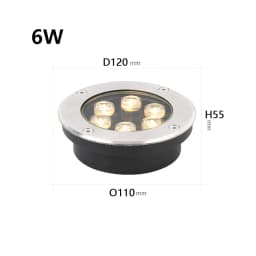 Thin IP67 Waterproof LED Light Garden Underground 3W 5W 9W Outdoor Buried Garden Path Spot Recessed Lighting 220V DC12V24V