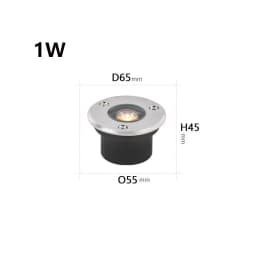 Thin IP67 Waterproof LED Light Garden Underground 3W 5W 9W Outdoor Buried Garden Path Spot Recessed Lighting 220V DC12V24V