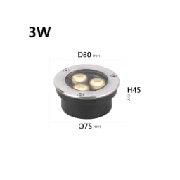 Thin IP67 Waterproof LED Light Garden Underground 3W 5W 9W Outdoor Buried Garden Path Spot Recessed Lighting 220V DC12V24V