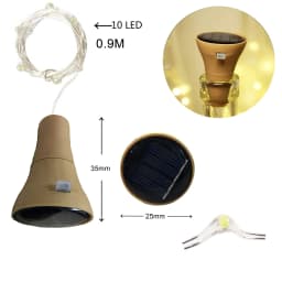 LED Solar Powered Bottle Stopper Light String Outdoor Waterproof Solar Garland Lights For Home Room Garden Wedding Party Decora