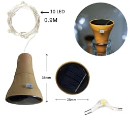 LED Solar Powered Bottle Stopper Light String Outdoor Waterproof Solar Garland Lights For Home Room Garden Wedding Party Decora