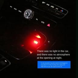 AvvRxx Mini LED Car Light Auto Interior Atmosphere USB Light Decor Plug And Play Lamp Emergency Lighting PC Auto Products
