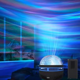 1pc Aurora Borealis Starry Sky Projector,Bedroom Night Light,USB-Powered,Multi-Color,Remote Control,For Gift,Home Decoration