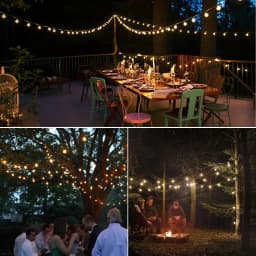 Shatterproof G40 String Light 220V 110V Led Outdoor Lights Garland E12 Waterproof Connectable Festoon Decoration Camping Light