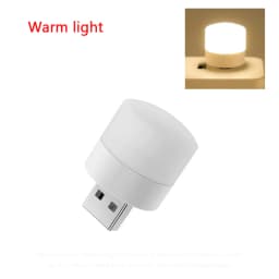 USB Plug Lamp Night Light Applicable for Computer Mobile Power USB Small Round Light LED Eye Protection Reading Light