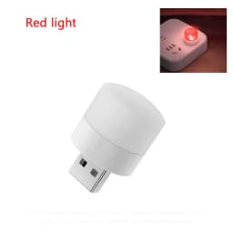 USB Plug Lamp Night Light Applicable for Computer Mobile Power USB Small Round Light LED Eye Protection Reading Light