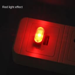 Mini USB Light LED USB Night Light Modeling Car Ambient Light Neon Interior Light Car Jewelry (5 Kinds of Light Colors)