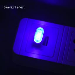 Mini USB Light LED USB Night Light Modeling Car Ambient Light Neon Interior Light Car Jewelry (5 Kinds of Light Colors)