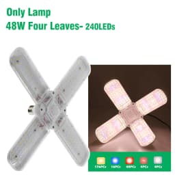 24W 36W 48W LED Grow Light E27 Foldable Phyto Lamp Full Spectrum SMD2835 Bulb for Indoor Plants Bloom Flowering Grow Lamp Garden