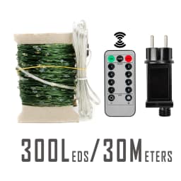 10-200m LED String Lights Waterproof Fairy Garland with Remote Outdoor Christmas Tree Street Garden Wedding Party Decor