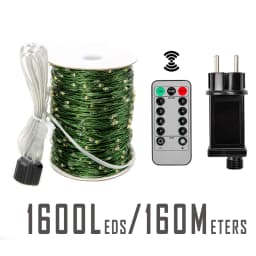 10-200m LED String Lights Waterproof Fairy Garland with Remote Outdoor Christmas Tree Street Garden Wedding Party Decor