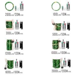 10-200m LED String Lights Waterproof Fairy Garland with Remote Outdoor Christmas Tree Street Garden Wedding Party Decor
