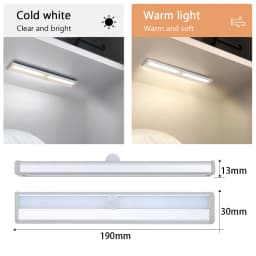 10 LEDs PIR Motion Sensor Wireless LED Night Lights LED Under Cabinet Light  For Staircase Closet Aisle Decorative Night Lamp