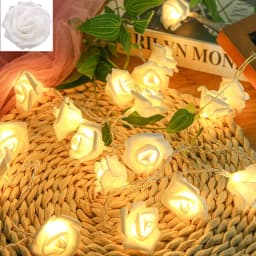 3m LED Rose String Lights for Valentine's Day Wedding Girl Heart Room Garden Decoration Night Light Christmas Fairy Lights Decor