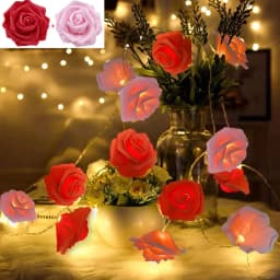 3m LED Rose String Lights for Valentine's Day Wedding Girl Heart Room Garden Decoration Night Light Christmas Fairy Lights Decor