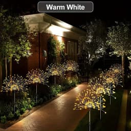 1 Pack Solar Firework Light Outdoor,IP65 Waterproof Solar Garden Flower Lights With 8 Lighting Modes For Outdoor Lighting