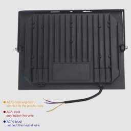 LED Flood Light Spotlight AC220V 100W 200W IP66 Waterproof LED Black Shell Garden Street Gate Wall Floodlights