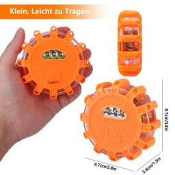 LED Road Flares Emergency Work Lights Disc Safety Flashing Roadside Magnetic Beacon Warning Light Traffic Help Flash Strobe Lamp