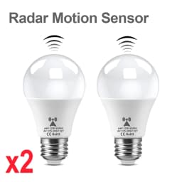 2PCS 220V 110V LED Night Light White Radar Human Body Induction Motion Sensor Night Lamp For Room Decorative Children Kids Gift