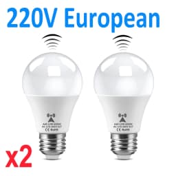 2PCS 220V 110V LED Night Light White Radar Human Body Induction Motion Sensor Night Lamp For Room Decorative Children Kids Gift