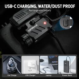 SOFIRN PL09 Tactical Flashlight SST40 LED Light 1600lm Rechargeable Lightweight High Lumen with Strobe Mode