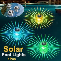 Led Solar Floating Lamp Swimming Pool Ball Solar Panel Powered Pond Drift Waterproof Glow Show Disco Color Changing light