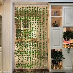 1 Pack Realistic Greenery Vines with 20 LED String Lights Indoor Outdoor Decor for New Year Wall Home Room Office Birthday Party