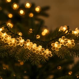 10 20 40LED Cherry Blossom Fairy Lights Battery Operated Waterproof String Lights For Wedding Party Garden Decor