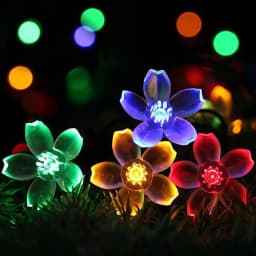 10 20 40LED Cherry Blossom Fairy Lights Battery Operated Waterproof String Lights For Wedding Party Garden Decor