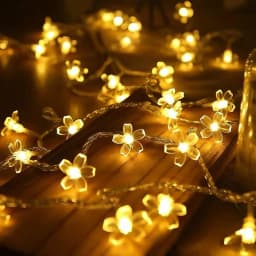 10 20 40LED Cherry Blossom Fairy Lights Battery Operated Waterproof String Lights For Wedding Party Garden Decor