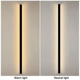Nordic LED Lighting Wall Lamp IP65 Garden Aluminum Strip Wall Lamp Outdoor Waterproof Modern Strip 85-256v Outdoor Decoration
